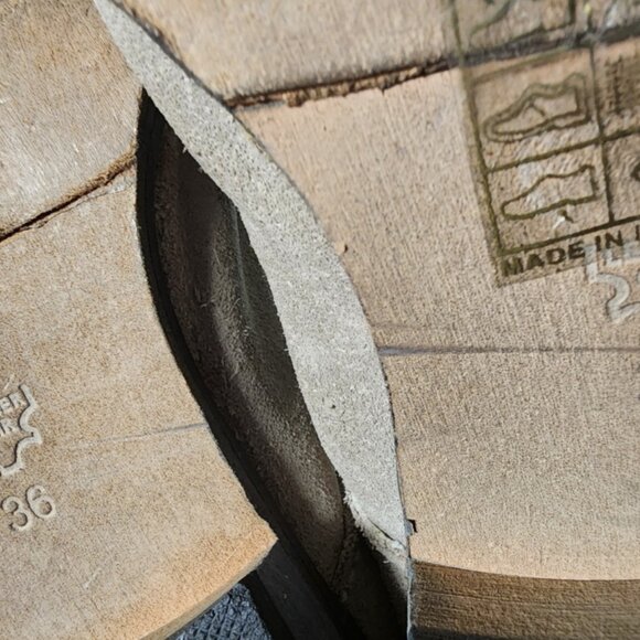 FREE PEOPLE Tennessee Over Knee Leather Boots Size US 7 Boho Hippie - Picture 13 of 14